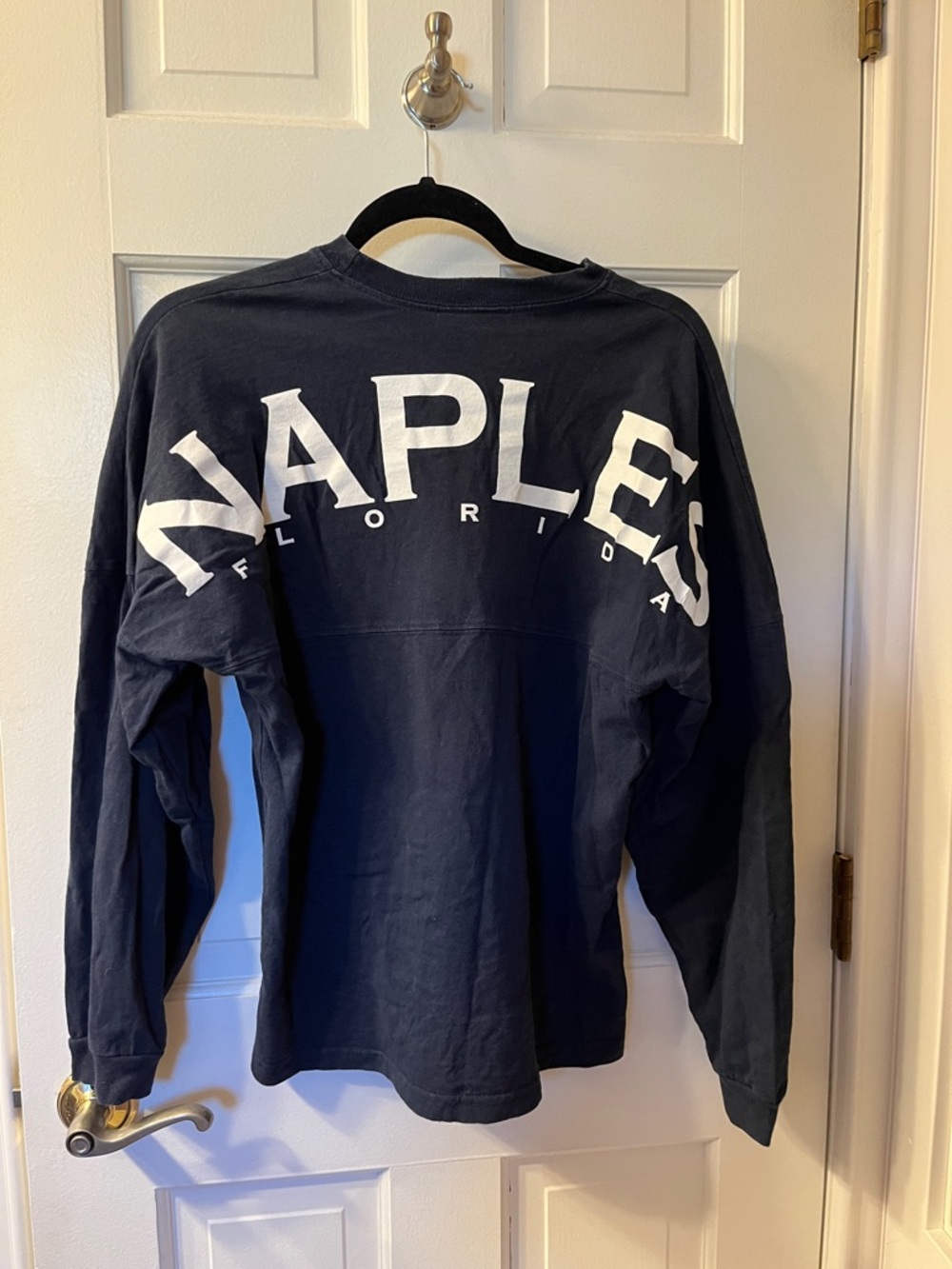 Naples Florida Navy Long Sleeve Spirit Tee